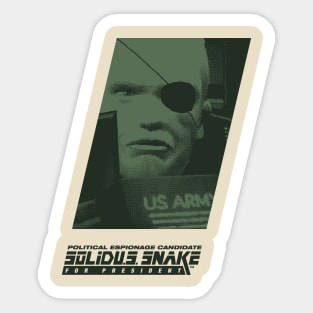 Political Espionage Candidate Sticker